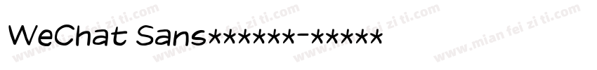 WeChat Sans数字免费下载字体转换
